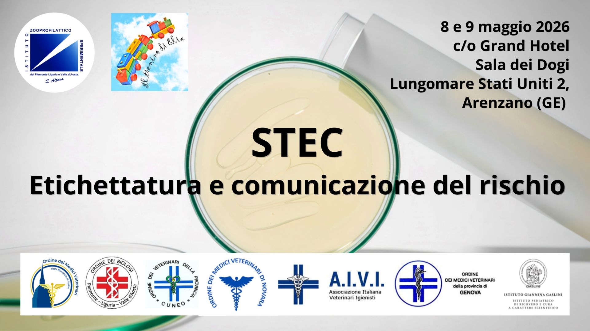 Clicca per accedere all'articolo Evento formativo "STEC: etichettatura e comunicazione del rischio" - Arenzano, 8-9 maggio 2026